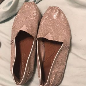 Silver sparkly Toms